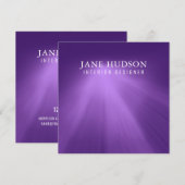 Moderne Schone Elegante Design Paarse Eenvoudige L Kaart (Voorkant / Achterkant)