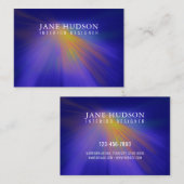 Moderne schone elegante ontwerp kleurrijk licht op visitekaartje (Voorkant / Achterkant)