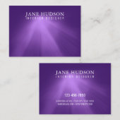 Moderne, schone elegante vormgeving Paarse glin Visitekaartje (Voorkant / Achterkant)