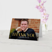 Moderne, schone FOLIE Foto bedankt voor je kaart (Orchidee)