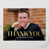 Moderne schone FOLIE Foto: Dank u Briefkaart (Voorkant)