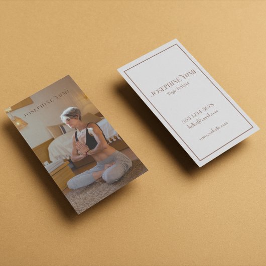 Moderne schone foto visitekaartje