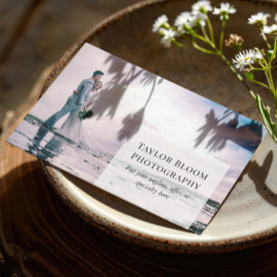 Moderne, schone fotograaf visitekaartje