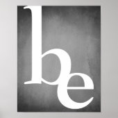 moderne , schone , grijze en witte , vette tekst poster (Voorkant)
