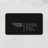 Moderne, schone grijze visitekaartjes (Achterkant)