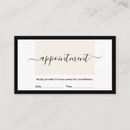 Moderne Schone lay-out Chic-kalligrafie Benoeming Visitekaartje