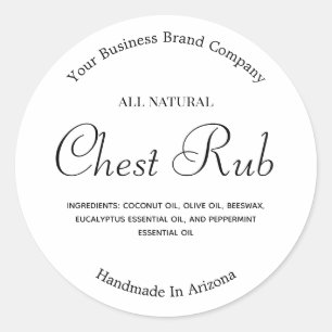 Moderne Schone Minimalistische Eucalyptus Balm Zal Ronde Sticker