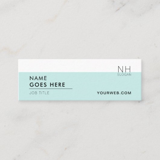 Moderne, schone, multifunctionele mini-Visitekaart Mini Visitekaartje (Voorkant)