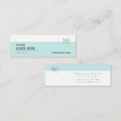 Moderne, schone, multifunctionele mini-Visitekaart Mini Visitekaartje (Voorkant / Achterkant)