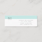 Moderne, schone, multifunctionele mini-Visitekaart Mini Visitekaartje (Achterkant)