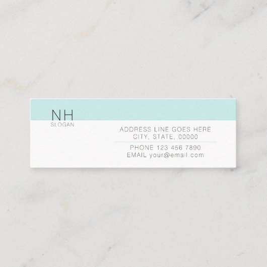 Moderne, schone, multifunctionele mini-Visitekaart Mini Visitekaartje (Achterkant)