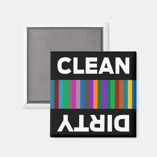 Moderne schone of vuile vaatwasser magneet (Voorkant / Achterkant)