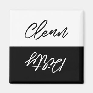 Moderne Schone of Vuile vaatwasser Magneet