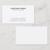 Moderne Schone Plain Professioneel Verfijnd Visitekaartje (Voorkant / Achterkant)