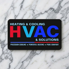 Moderne Schone Professionele HVAC-diensten Visitekaartje