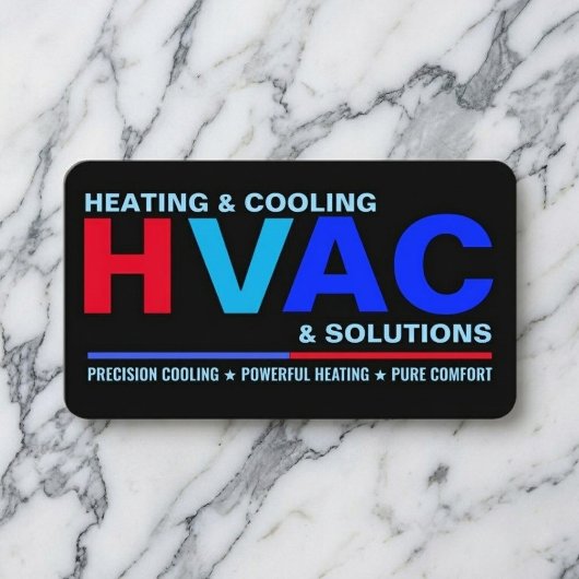 Moderne Schone Professionele HVAC-diensten Visitekaartje