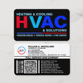 Moderne Schone Professionele HVAC-diensten Visitekaartje