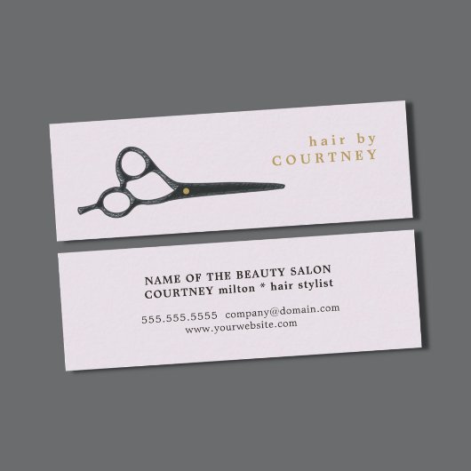 Moderne, schone schaar mini visitekaartje