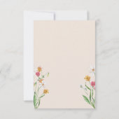 Moderne schone trouwuitnodiging template kaart (Achterkant)
