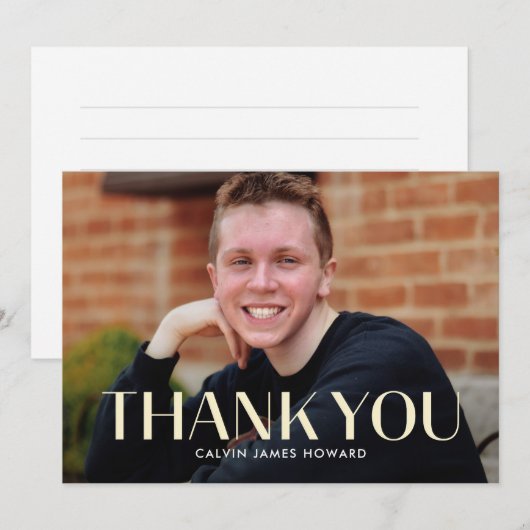 Moderne, schone vlakte - Dank u wel, Kaart (Voorkant / Achterkant)