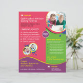 Moderne School Admission Flyer Sjabloon (Staand voorkant)