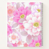 Moderne School Bloemen Notitieboek (Achterkant)