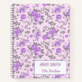 Moderne School Bloemen Notitieboek (Voorkant)