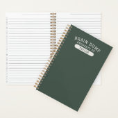 Moderne school brain dump lijst Funny Green Notitieboek (Binnen)
