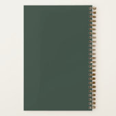 Moderne school brain dump lijst Funny Green Notitieboek (Achterkant)