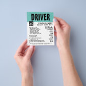 Moderne school voor oud rijden, instructeur Advert Flyer (Hand)