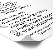 Moderne school voor oud rijden, instructeur Advert Poster (Hoek)