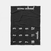 Moderne schoolbord Baby Milestone babydeken Fleece Deken (Voorkant)