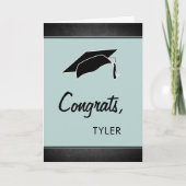 Moderne schoolbord Congrats Geslaagd Afstuderen Kaart (Voorkant)