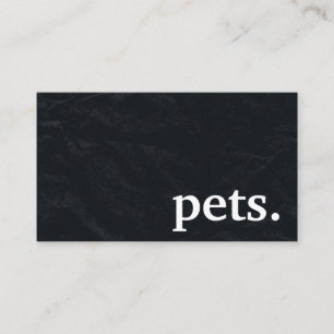 Moderne schoolbord huisdieren. Loyaliteit ponskaar Visitekaartje