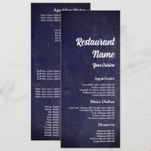 Moderne schoolbord, restaurant slanke lijn menu (Voorkant / Achterkant)