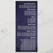 Moderne schoolbord, restaurant slanke vorm menu (Achterkant)