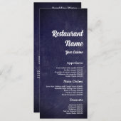 Moderne schoolbord, restaurant slanke vorm menu (Voorkant / Achterkant)