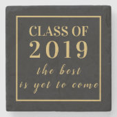 Moderne schoolreünie-Afstuderen van 2019 Stenen Onderzetter (Voorkant)