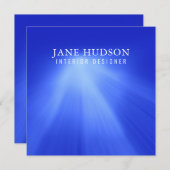 Moderne Schoon Elegant Ontwerp Blauwe Eenvoudige L Kaart (Voorkant / Achterkant)