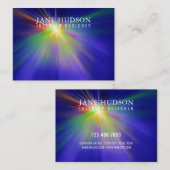 Moderne Schoon Elegant Ontwerp Kleurrijk Licht Visitekaartje (Voorkant / Achterkant)