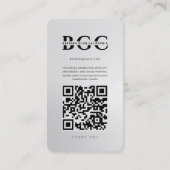 Moderne Schoonheid Esthetische Kliniek Zilver Inst Visitekaartje (Achterkant)