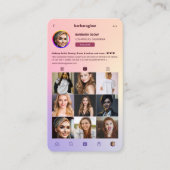 Moderne Schoonheid Huidverzorging Cosmetica Instag Visitekaartje (Voorkant)