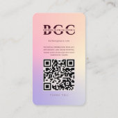 Moderne Schoonheid Huidverzorging Cosmetica Instag Visitekaartje (Achterkant)