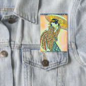 Moderne schoonheid in een sneeuwstorm, chroma-vers button (Insitu)