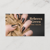 Moderne schoonheid make-up manicure nagels nagelsa visitekaartje (Voorkant)