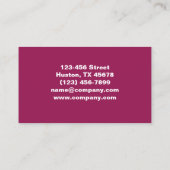 Moderne schoonheid make-up manicure nagels nagelsa visitekaartje (Achterkant)