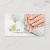 Moderne schoonheid make-up manicure nagels nagelsa visitekaartje (Voorkant)