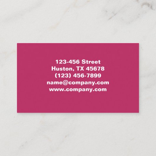 Moderne schoonheid make-up manicure nagels nagelsa visitekaartje (Achterkant)