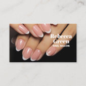 Moderne schoonheid make-up manicure nagels nagelsa visitekaartje (Voorkant)