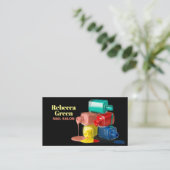 Moderne schoonheid manicure nagellak nagelsalon visitekaartje (Staand voorkant)